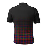 Tennant Tartan Crest Polo Shirt - Thistle Black Style